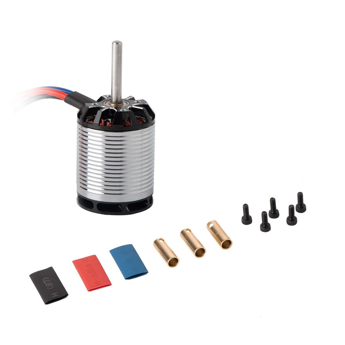 Flashhobby H550 1220KV Helicopter Motor, 6mm Shaft, 44.6×59.5mm Size, 5mm Connectors
