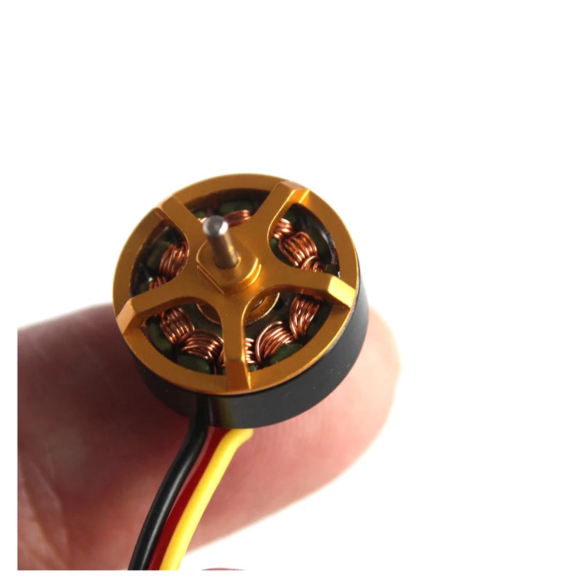 MP05 brushless motor 1304 motor for mini airplanes wings 120g thrust on 2S RX62HE-A2 FlySky 2A TELEM receiver