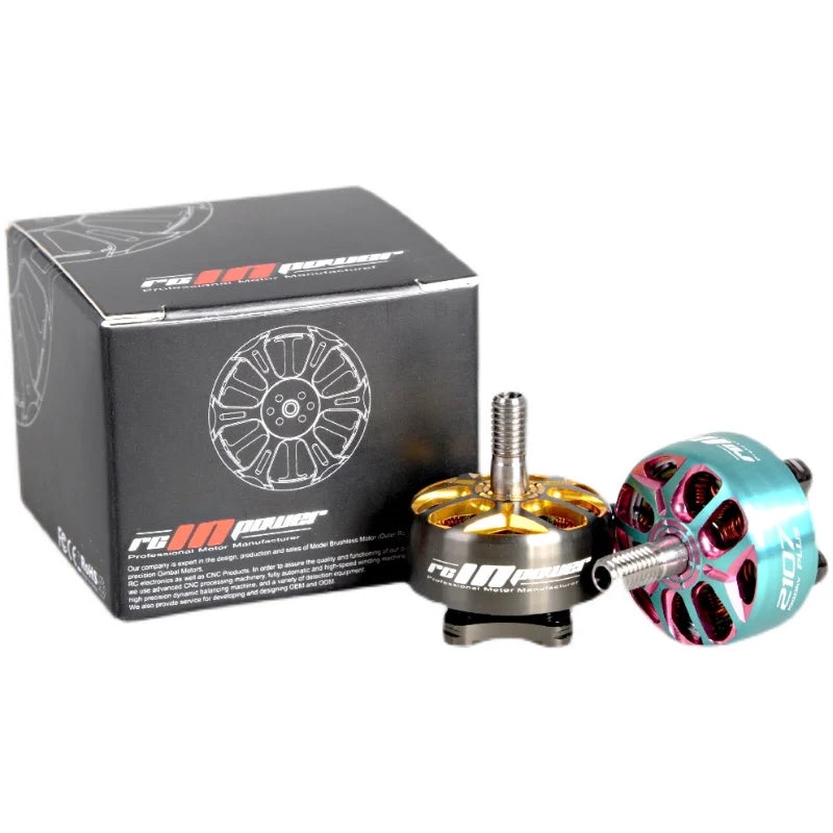 RCINPower GTS V3 2107 Plus 1980KV / 2080KV / 2480KV 46S FPV Brushless Motor for Racing Freestyle Drone