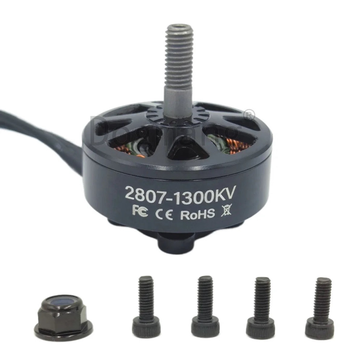 Dogmang 2807 Series Brushless Motors (1300 KV / 1500 KV / 1700 KV) 26 S LiPo, 4 mm Shaft for 67 FPV Freestyle & LR7 Long-Range Drones