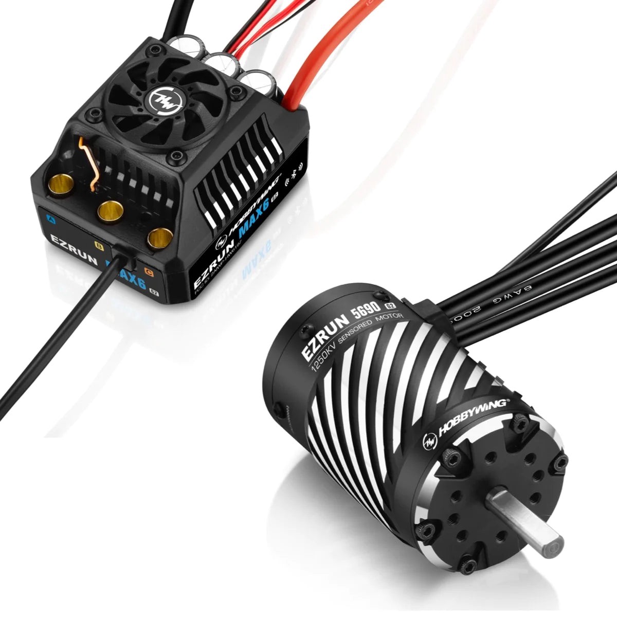 Hobbywing Ezrun MAX6 G2 Combo – EzRun 4990/5690 SD G2 Motor with Ezrun Max6 G2 ESC for RC Car Truck
