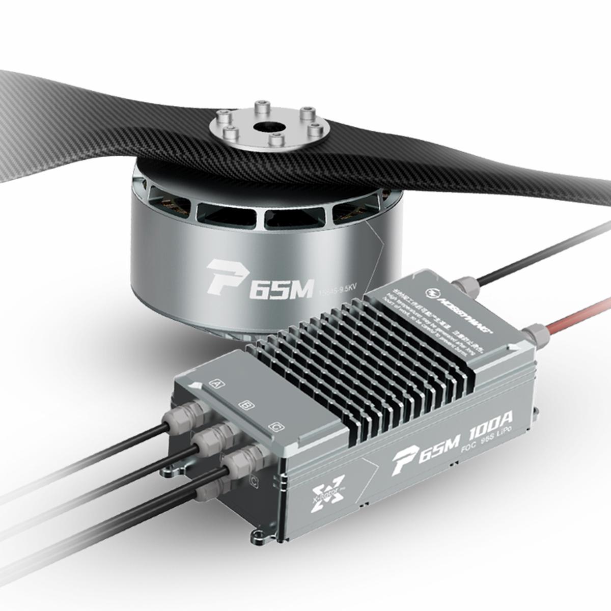 Hobbywing P65M High Voltage Heavy Lift Drone Motor  400V / 355V 130kg Thrust, 72-Inch Propeller, UAVCAN/RS485 ESC