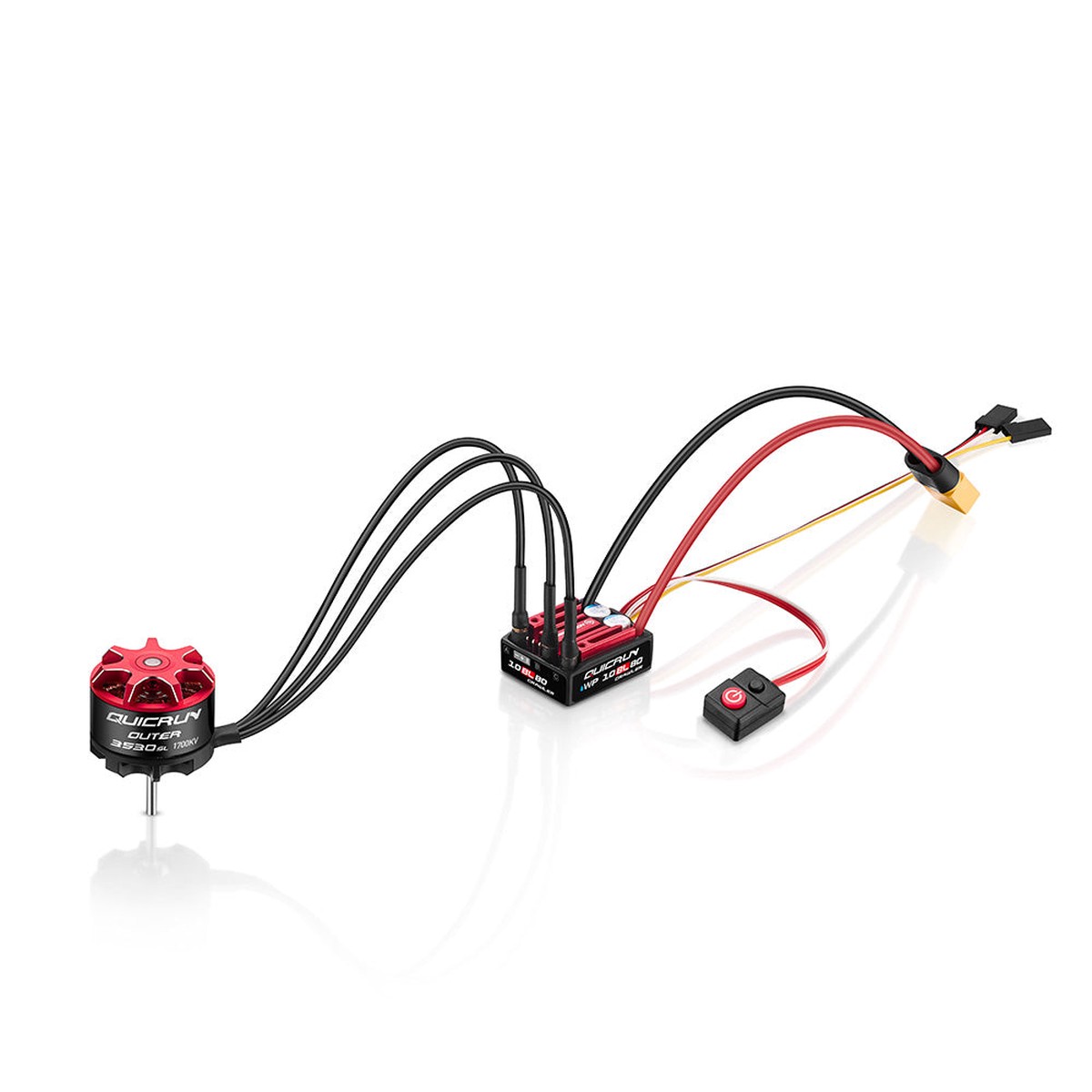 Hobbywing QUICRUN WP 10BL80 Crawler ESC Combo 80A/240A, 2-4S LiPo, QR3530SL 1700KV/2200KV