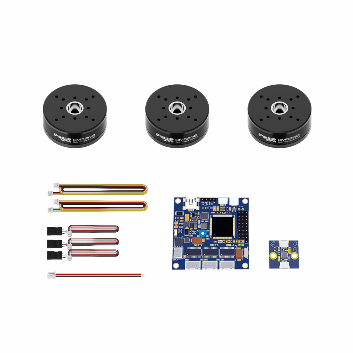 iFlight GM5208-12 Combo Set – 3x Brushless Gimbal Motors + Alexmos 32BIT BGC Controller + Cables