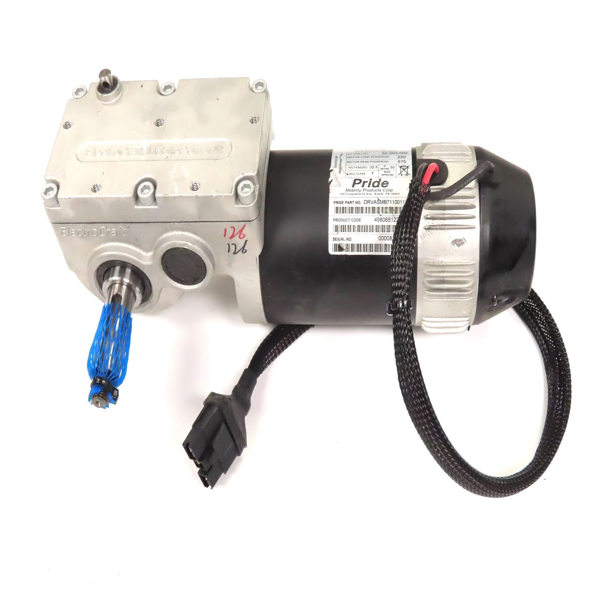 Left Drive Motor for Jazzy Elite 14 & Elite HD (Blemished)