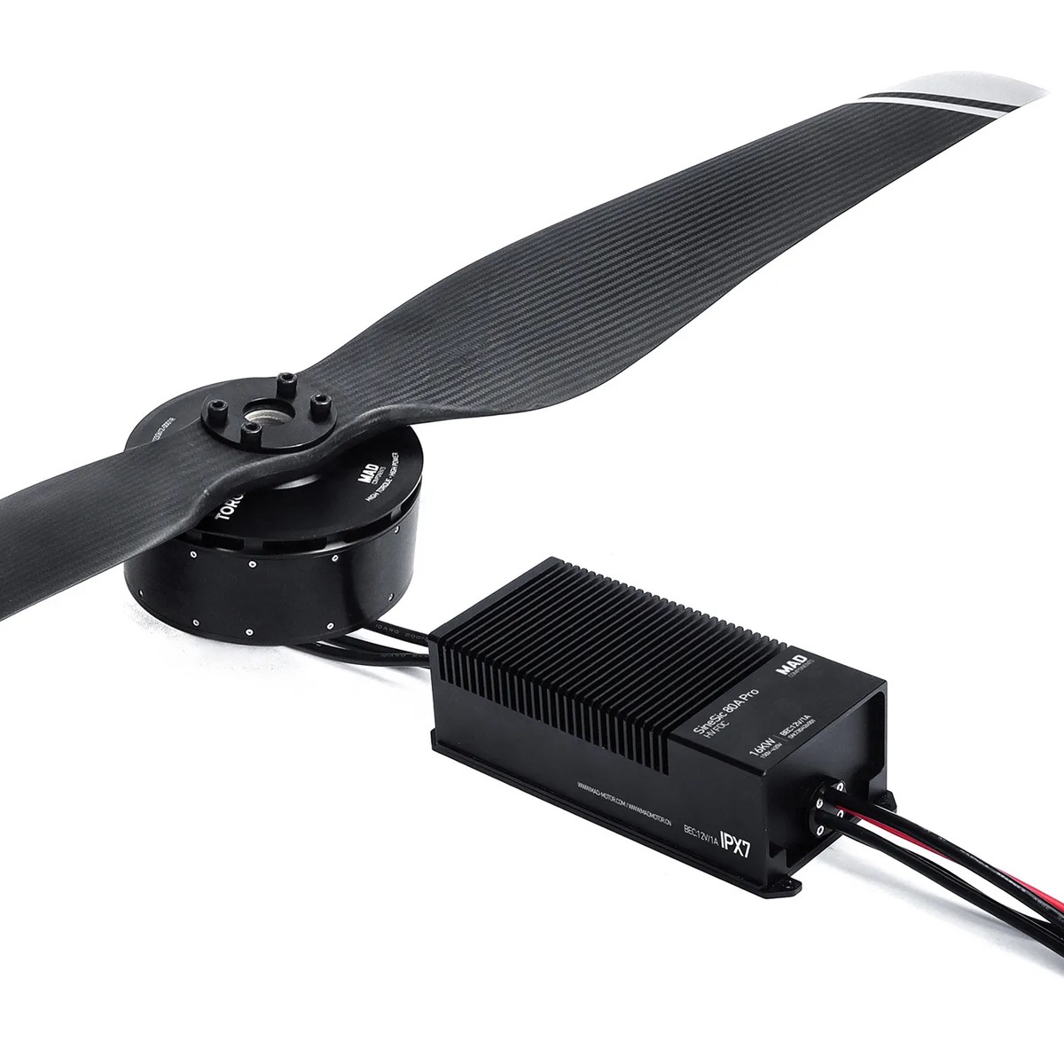MAD Hummingbird HB30 Drone Power Combo: M40C30 IPE V3.0 10KV + SineSic Pro 80A 16KW + CB2 52×19