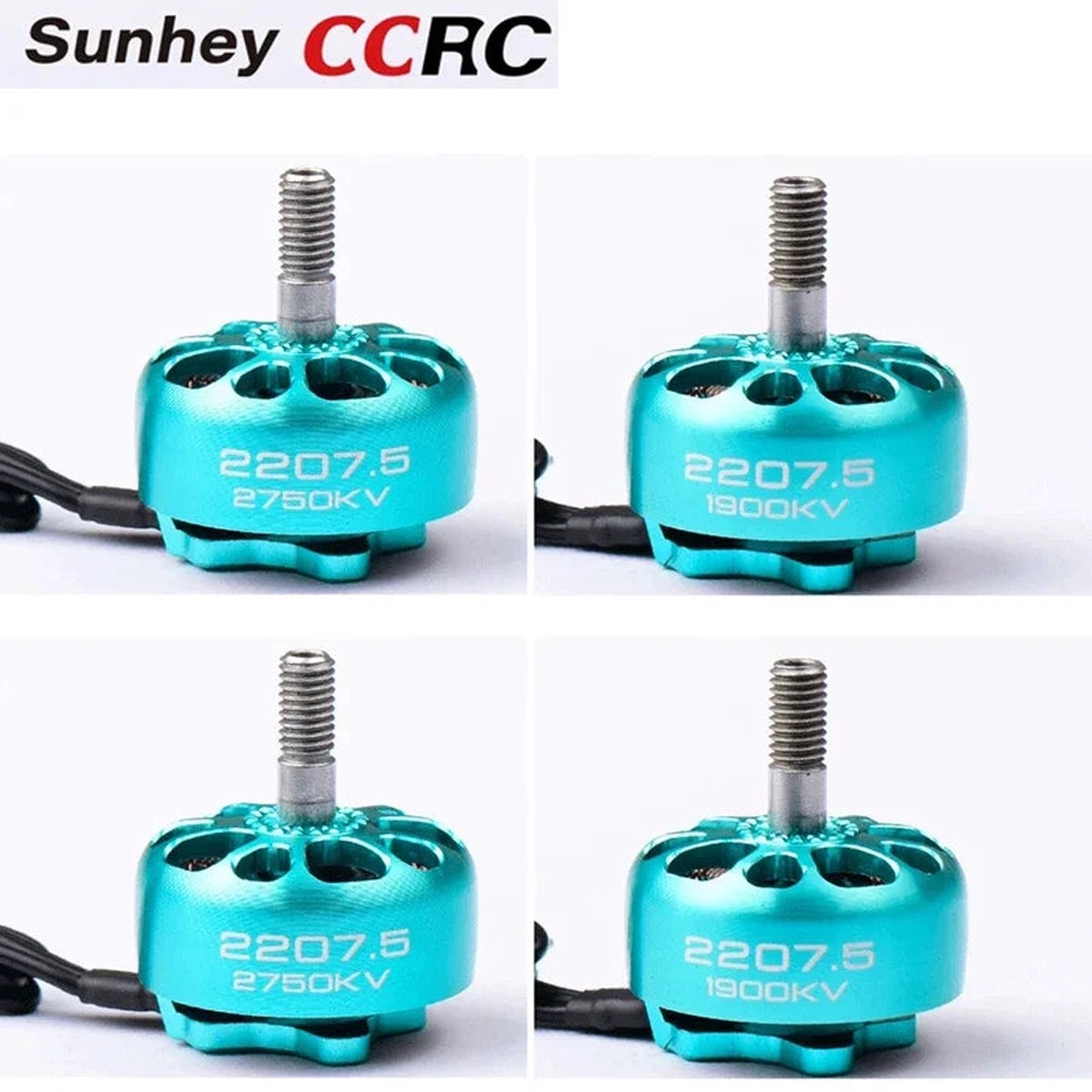 CCRC Sunhey 2207.5 Brushless Motor 1900KV / 2750KV 3-6S for FPV Racing Freestyle 5 Inch Drones