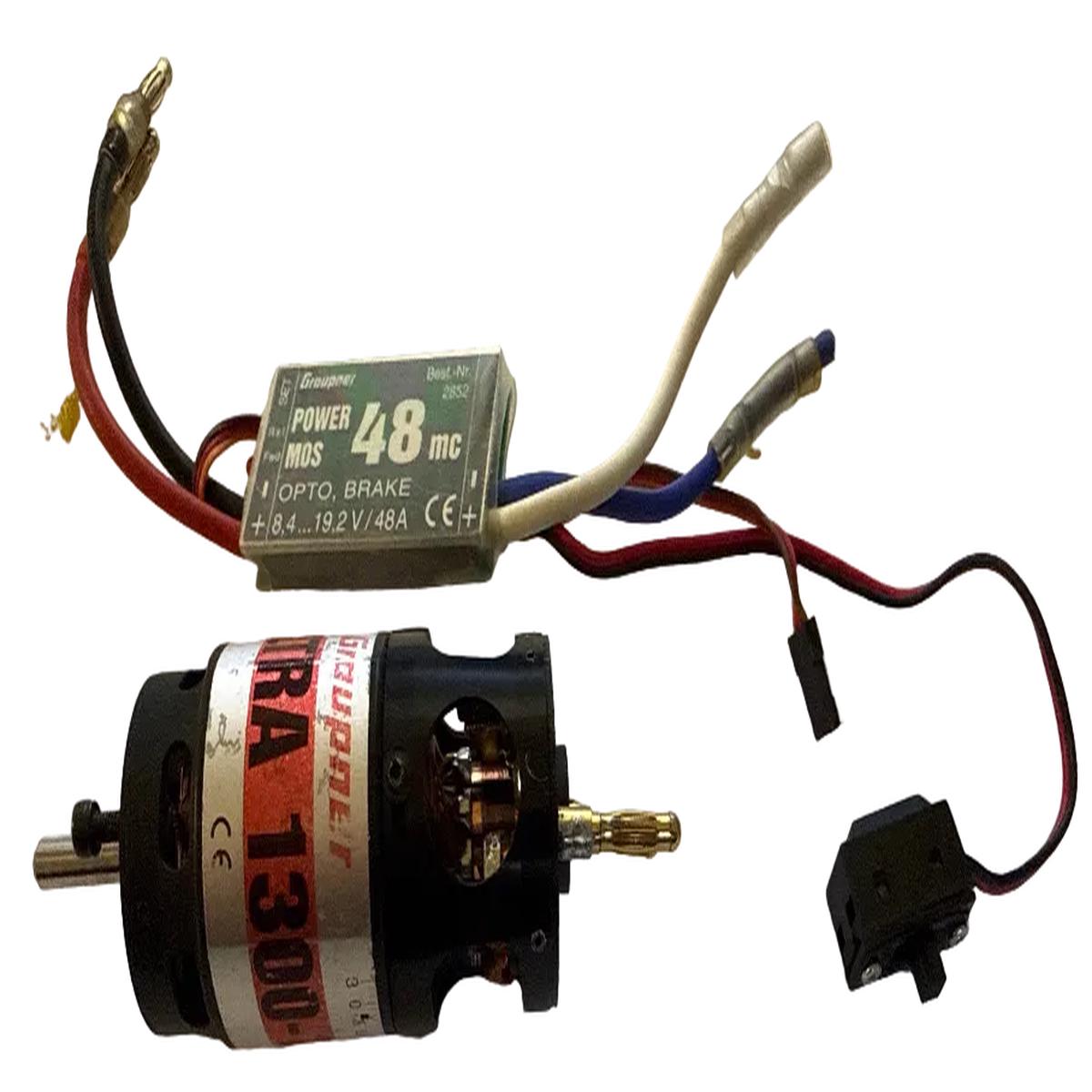 Graupner 1300-12 Motor with Power 48mc ESC unit – SECOND HAND