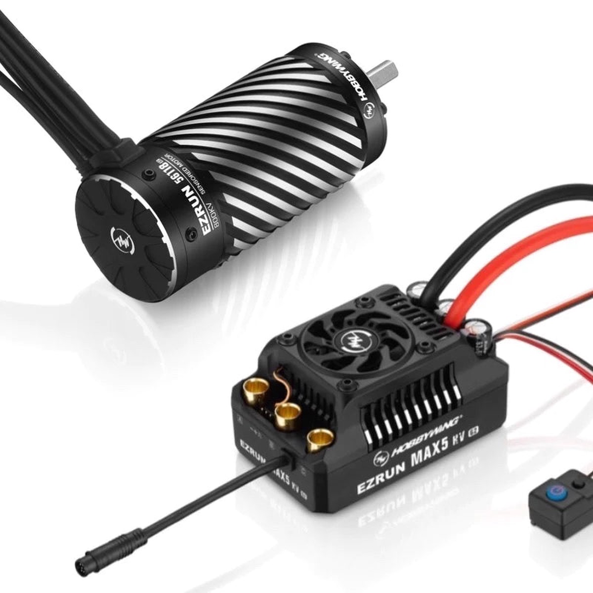 Hobbywing EZRUN MAX5 G2 Combo – EzRun 5690/56118 SD G2 Motor with Ezrun MAX5 G2 ESC (6-12S) for RC Car Truck
