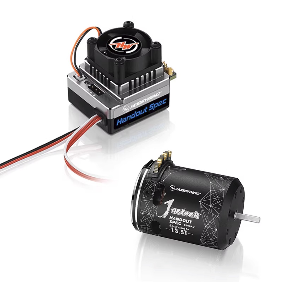 HOBBYWING XeRun Justock HandOut Spec Motor for 1/10 RC Racing Car, 13.5T/17.5T/21.5T 3200KV-2100KV