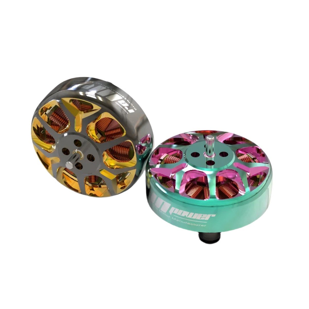 RCINPOWER GTS V3 1804 2450KV 3450KV 3-Inch FPV Brushless Motor for Ducted Cinewhoop RC Drone 4PCS (Gold/Green)