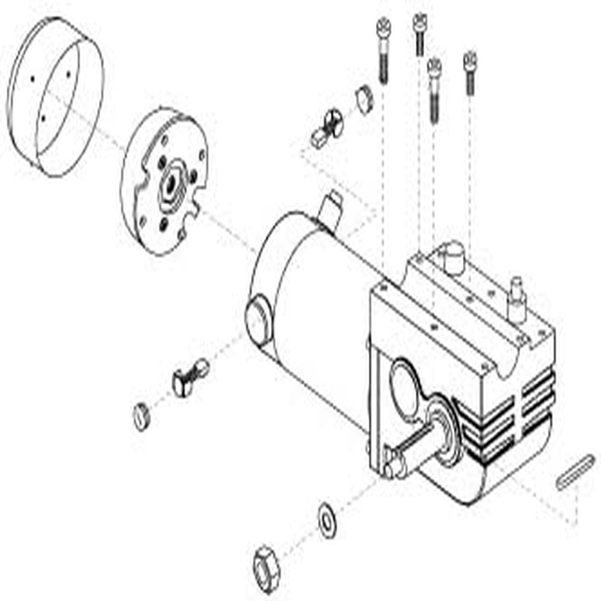 Right Suspension Motor Assembly for Jazzy 610 Power Chairs (DRVASMB1536)
