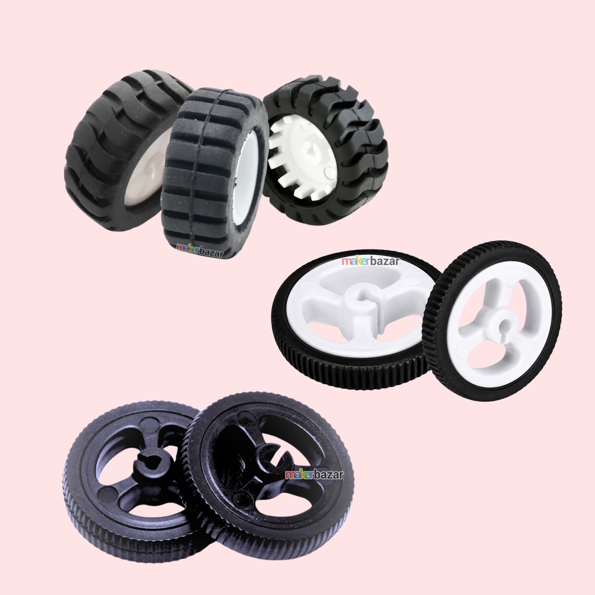 Rubber Wheel Tyre for N20 Gear Motor
