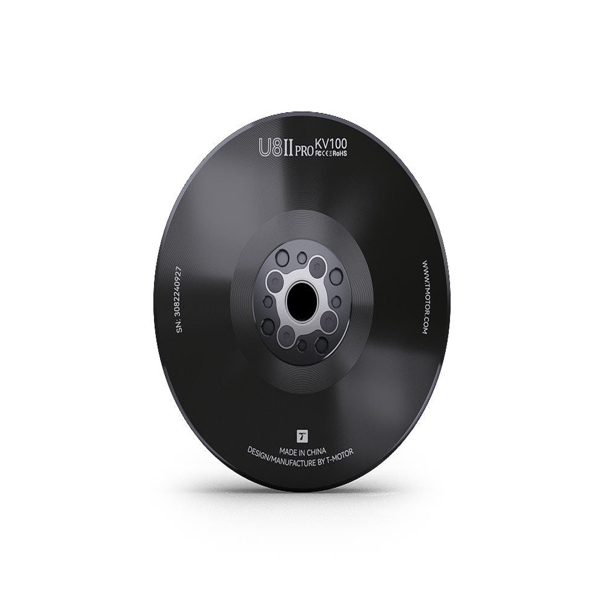 T-Motor U8PRO KV100 Efficiency Type Multirotor UAV Motor, IP56, 9.1kg Max Thrust, 12S 48-52V