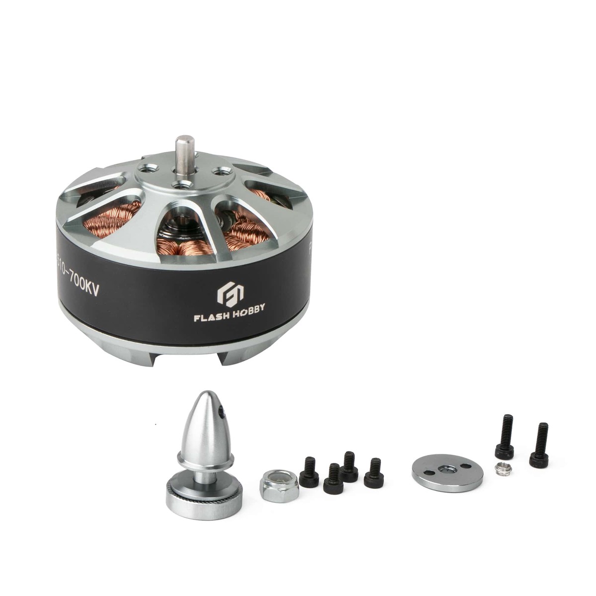 Flashhobby 3510 Brushless DC Motor 360KV/600KV/700KV 12N14P 42 x 28.4mm 4.0mm Shaft 120g
