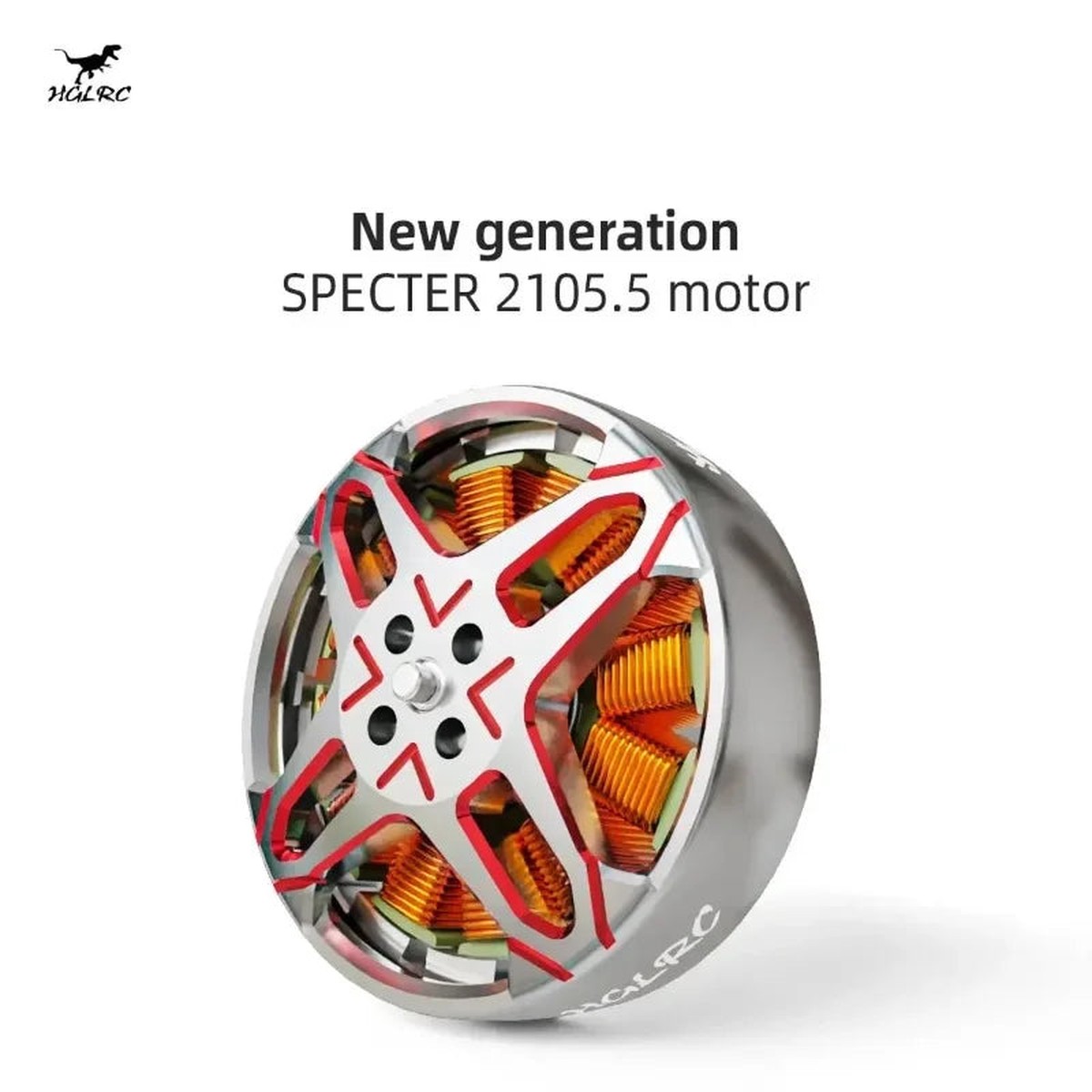 HGLRC SPECTER 2105.5 2650KV Brushless Motor 46S for 46 Inch FPV Freestyle Toothpick Cinewhoop Drones