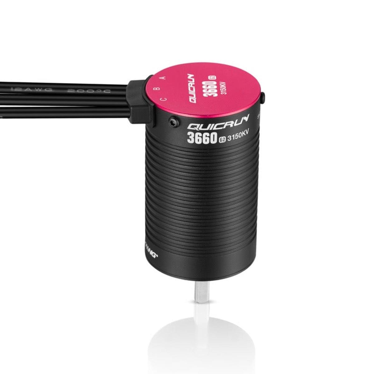 Hobbywing QUICRUN 3660SL G2 Sensorless Brushless Motor for 1/10 Monster Truck, IP-67 Waterproof