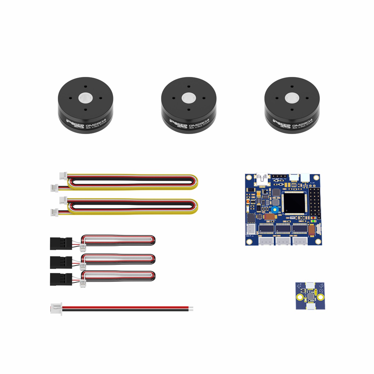 iFlight GM2804 Combo Set – 3x GM2804 Gimbal Motors + Alexmos 32-bit SimpleBGC Controller & Cables
