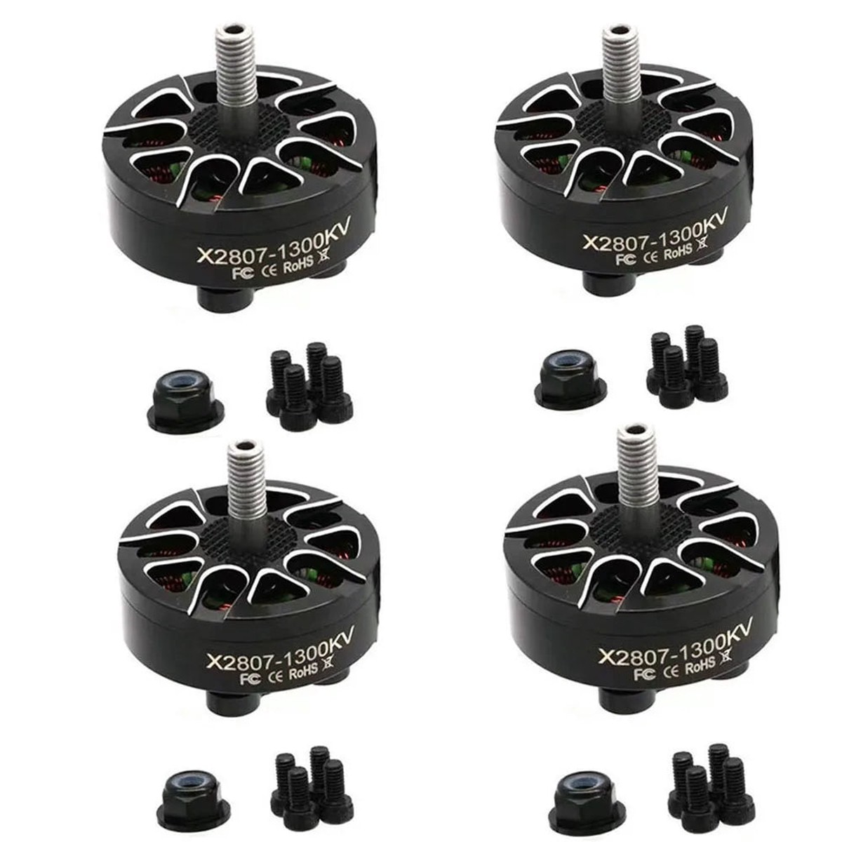 4PCS X2807 1300KV / 1700KV 4S6S Brushless Motors for 7 Inch Long Range FPV Freestyle Drones