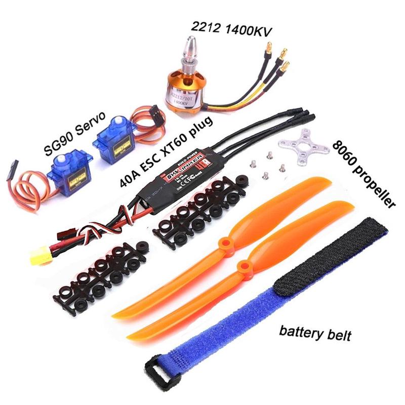 A2212 2212 1000KV 1400KV 2200KV  30A 40A / 40A BLheli ESC SG90 9G