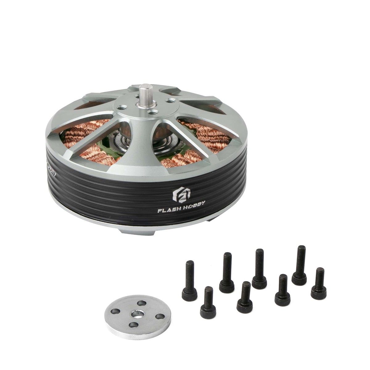 Flashhobby 5210 340KV Brushless Motor, 24N/22P, 48SH, 222g, 60x30mm, 4mm Shaft, 16AWG 600mm