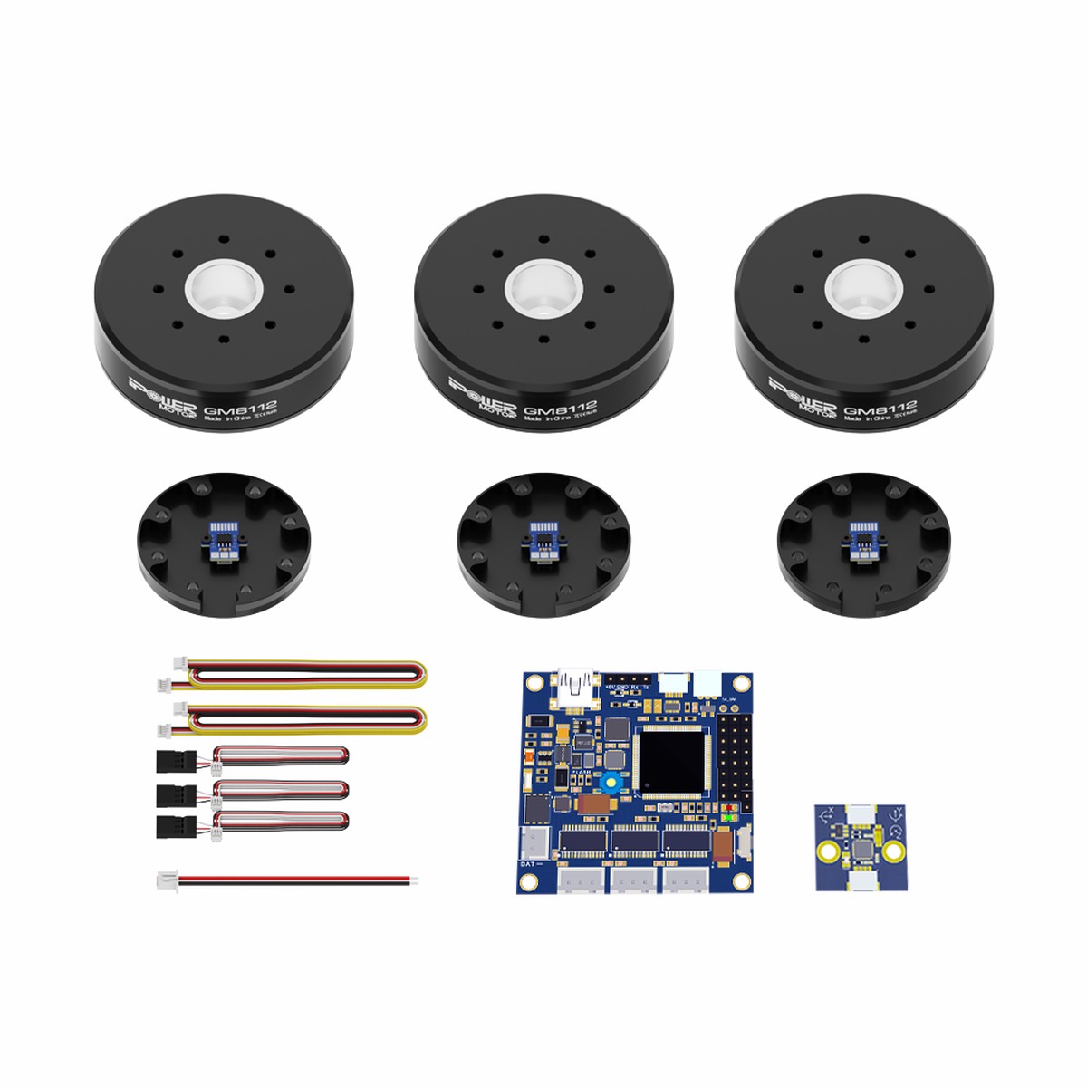 iFlight GM8112-80T Encoder Combo Set: 3x GM8112 Gimbal Motors (AS5048A) + Alexmos 32BIT BGC