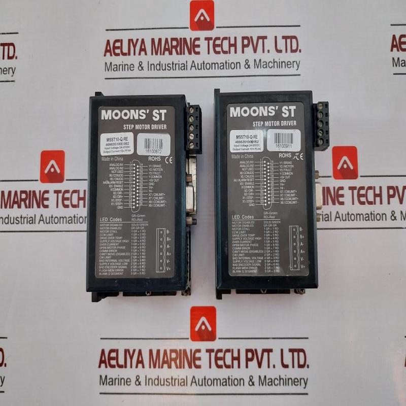 Moons Msst10-q-re Mingzhi Stepper Motor Driver 4696351000062 24-80 Vdc 10A Peak