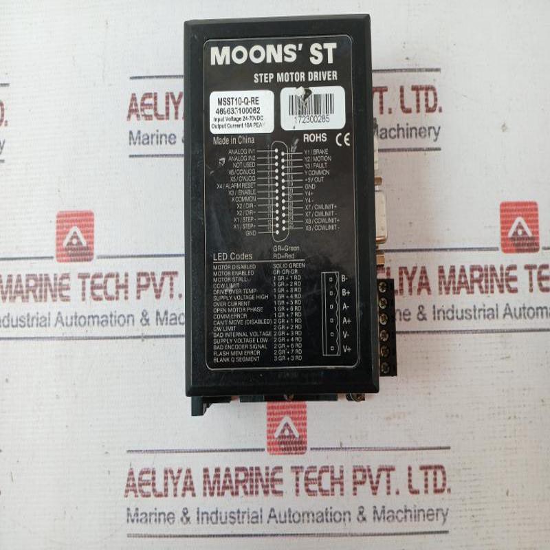Moons’ St Msst10-q-re Step Motor Driver 469635100062 24-70 Vdc