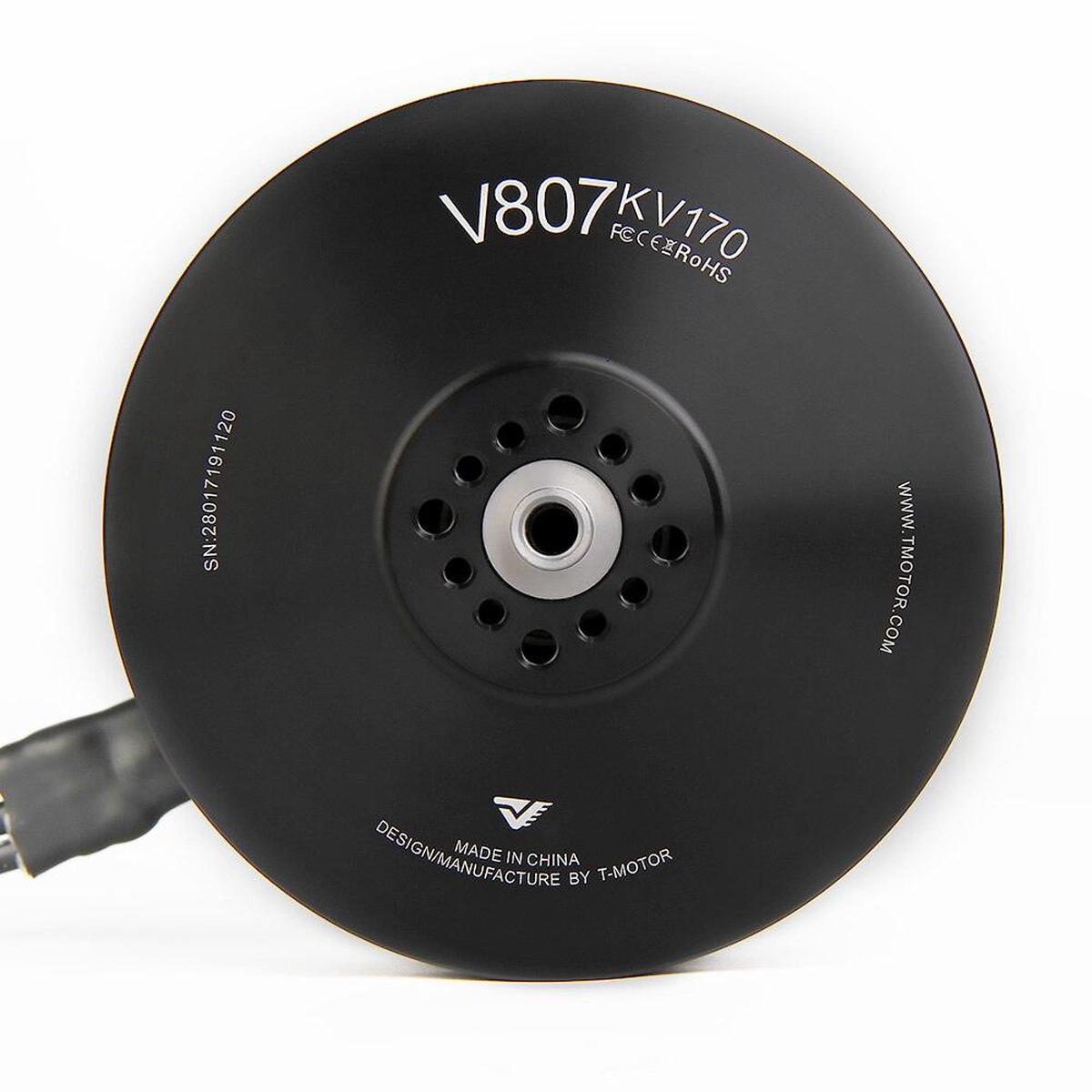 T-motor V807 KV170 Brushless Motor – Light Tidy motor MAX Power 6800W for  Drone UAV Rotor Helicopter