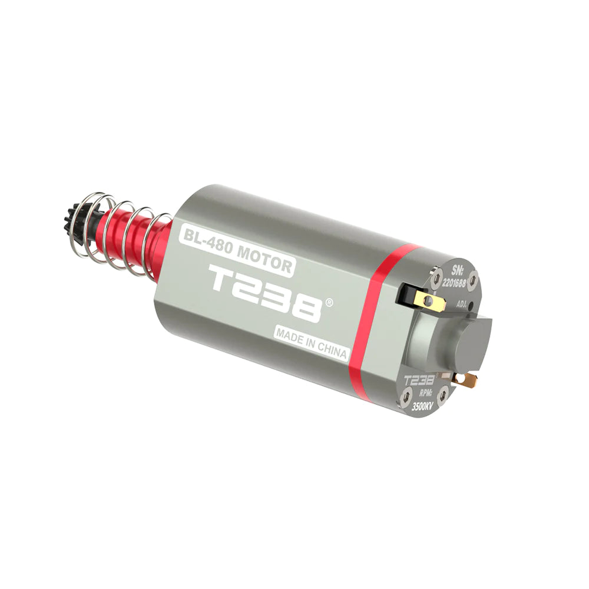 T238 Brushless Motor (39000RPM High Speed/Torque, adjustable, Long Type)