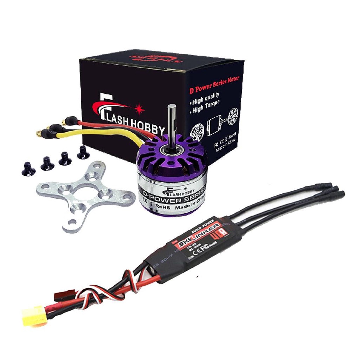 FLASHHOBBY New H2830 2830 3250KV 3500KV 4000KV Brushless Motor and Hobbywing Skywalker ESC 40A 2-3S for RC Helicopter