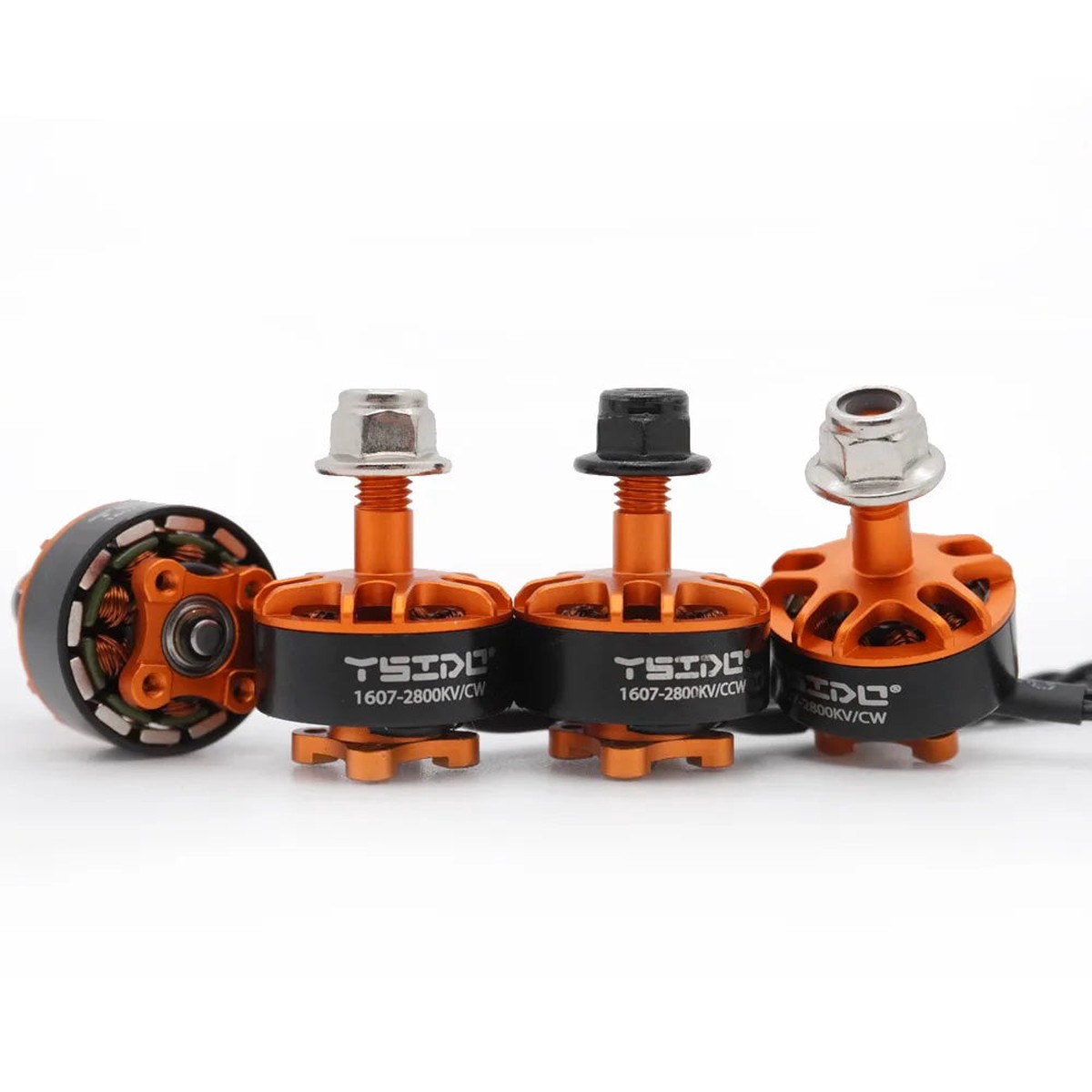 YSIDO 1607 2800KV 3850KV 24S Brushless Motor with M5 Shaft for 3 Inch FPV Cinewhoop Drone 4PCS