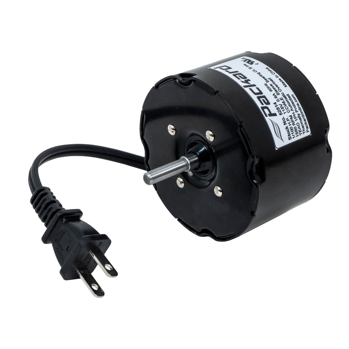 1/100 hp 1550 rpm 115v motor Packard52514