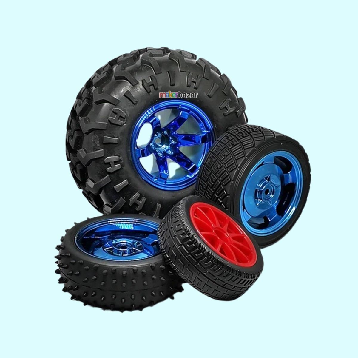 125mm 5-Rim Monster Off Road Wheel for Smart Car ATV (Hex Shaft)