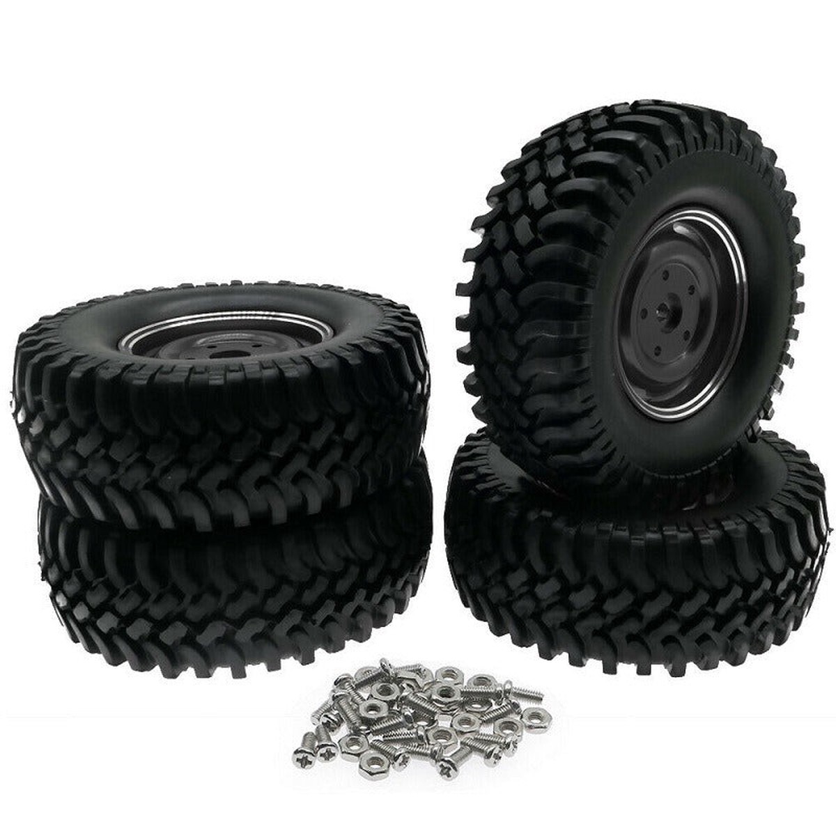 100mm 4-Rim Large Robot Wheel for Smart Car (Hex Shaft)