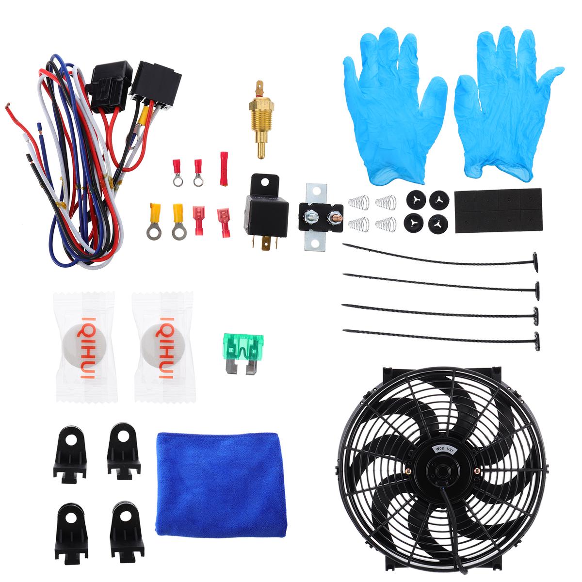 1 Set Electric Radiator Engine Car Cooling Fitting Fan Mounting Kit Accessories