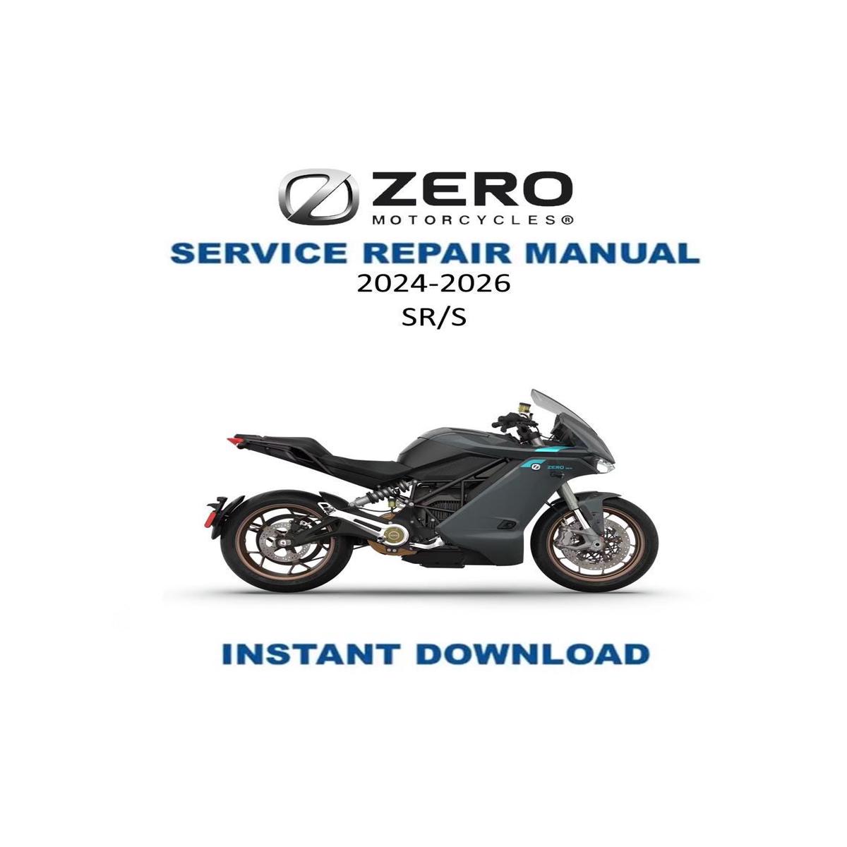 Zero SRS Electric Motorcycle Service Manual | 2024-2026