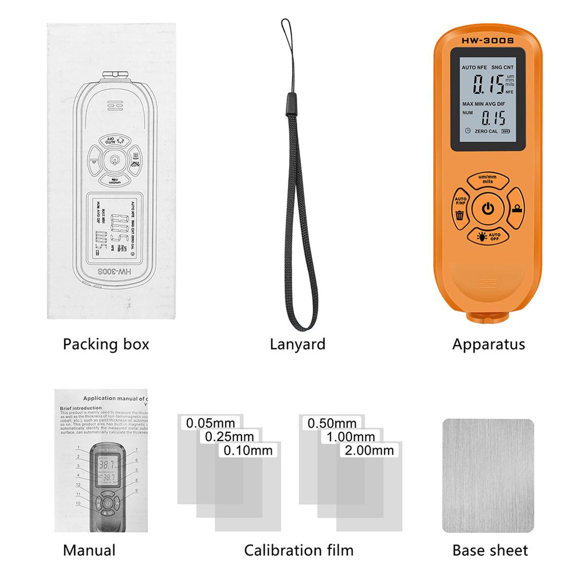 1 Set Car Thickness Gauge Auto Thickness Gauge Car Coating Thickness Gauge