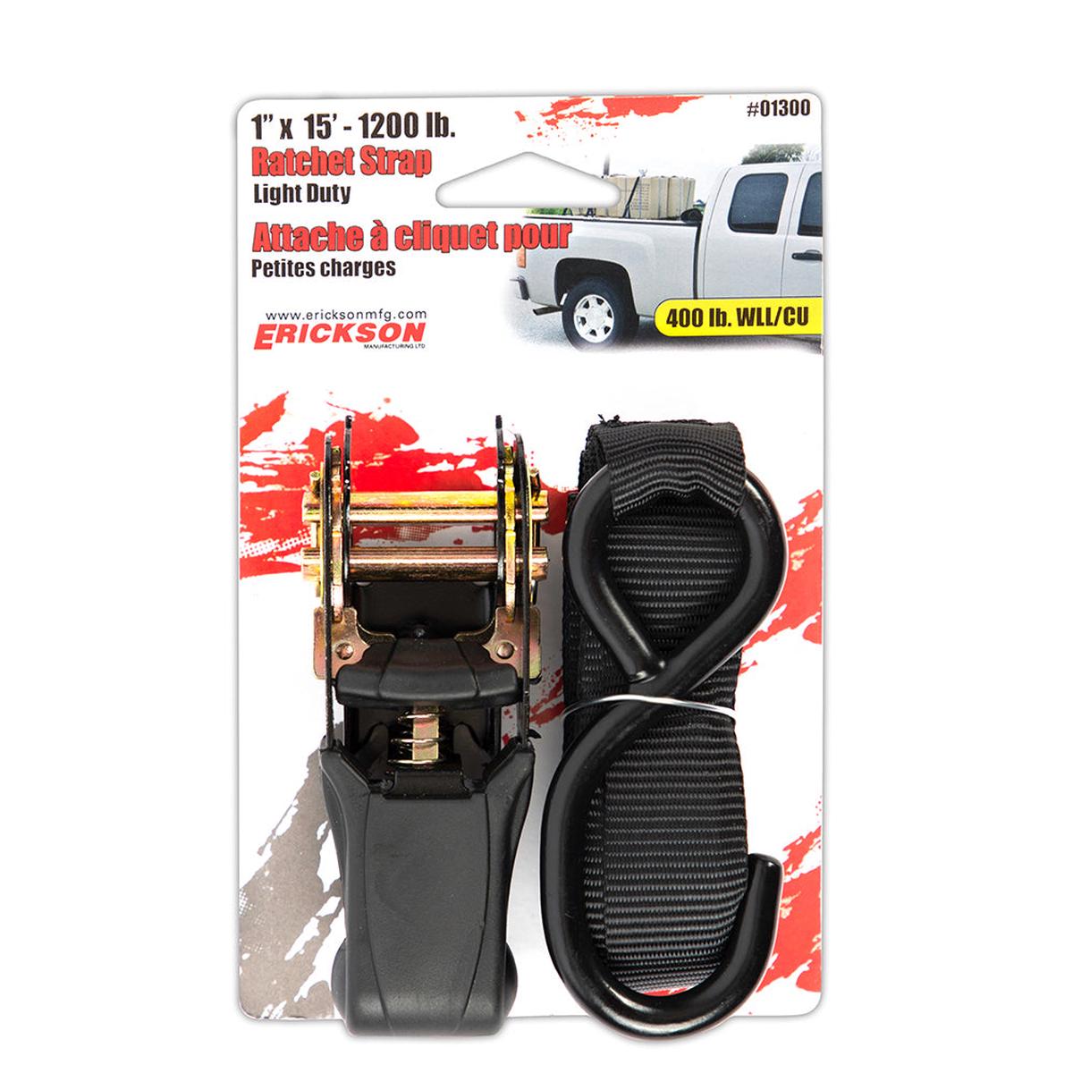 1 x 15  1200 lb Soft Grip Ratchet Strap