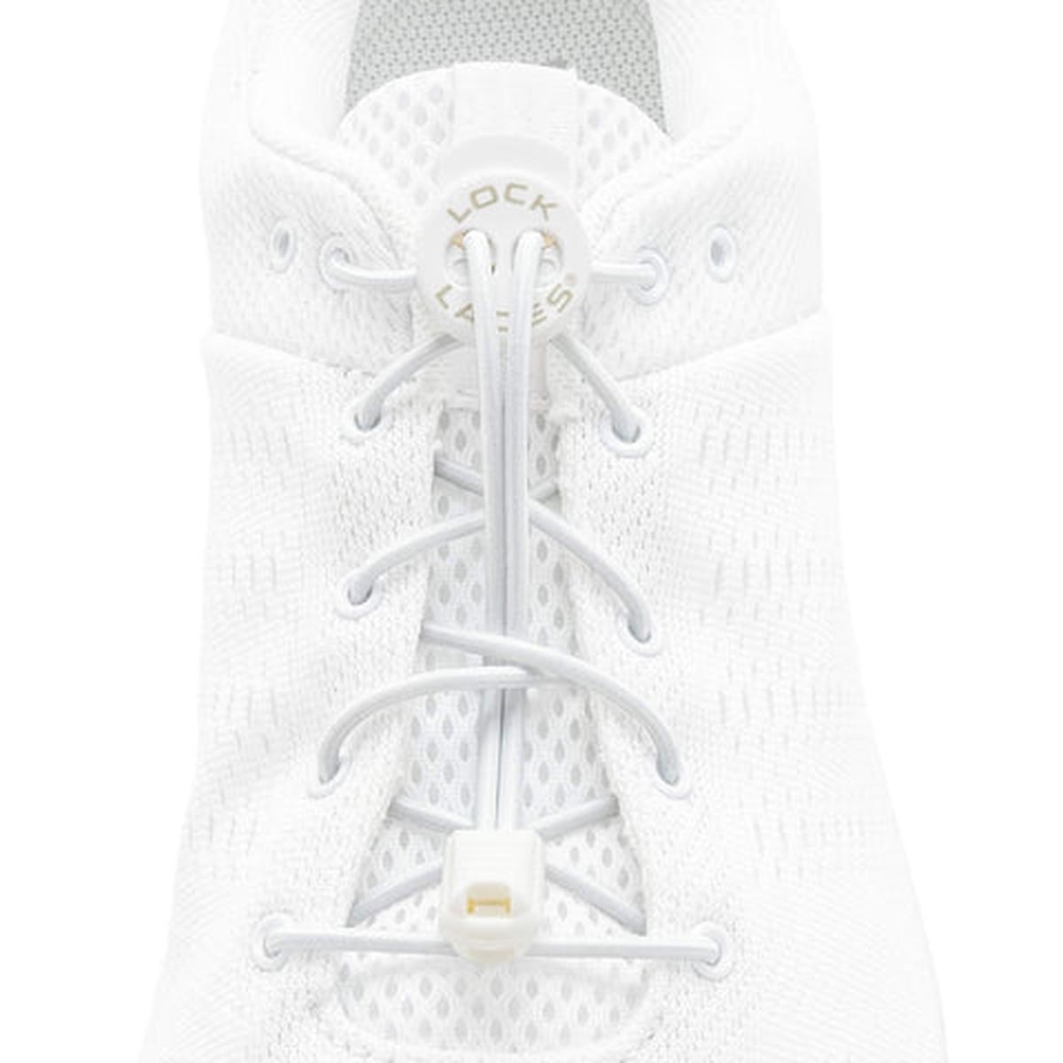 Lock Laces Solid No-Tie Shoelaces - Solid White