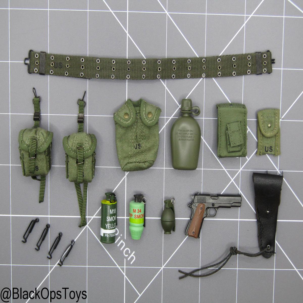 Vietnam - US SEAL Rifleman - Rivet Belt w/Pistol & Pouch Set