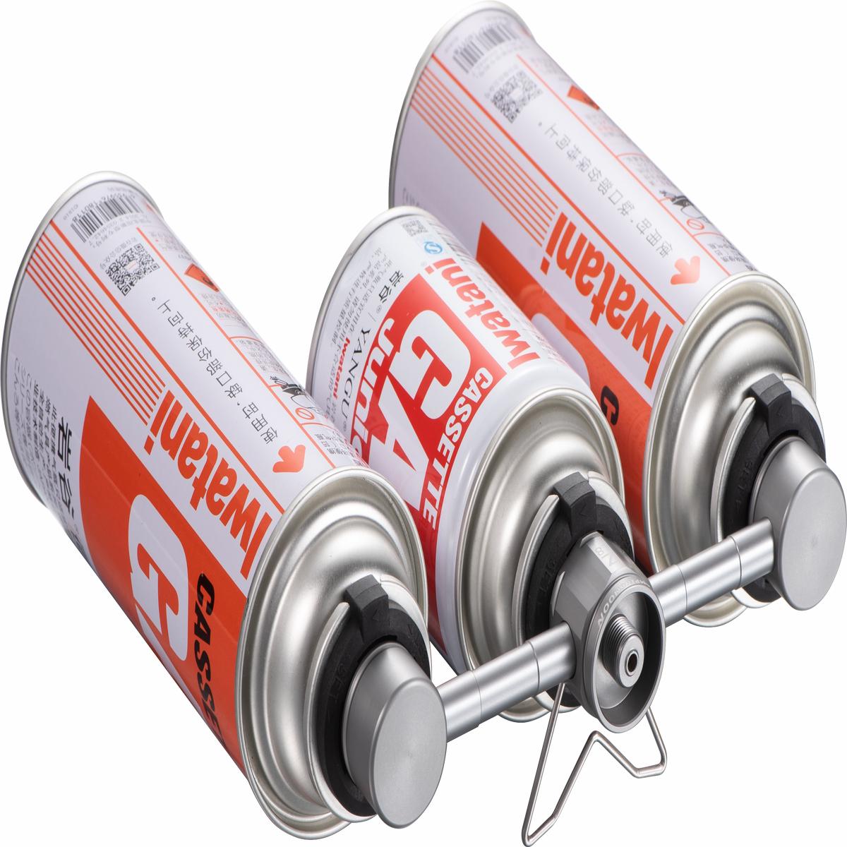 Z30 3-Inlet Camping Stove Adapter (Safety Stand), Nozzle to EN417 Lindal Valve