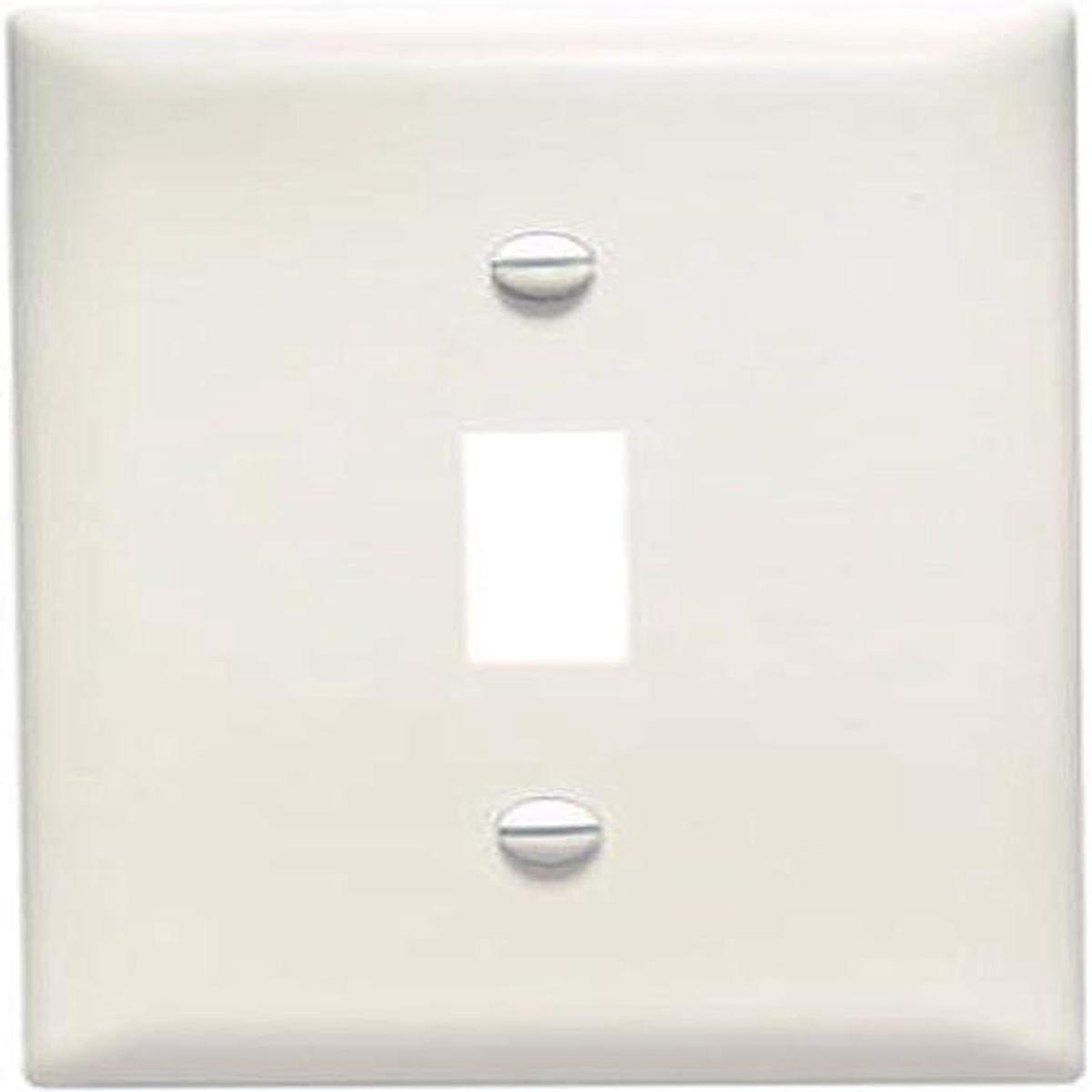 1 Gang Toggle Opening Wall Plate, Light Almond