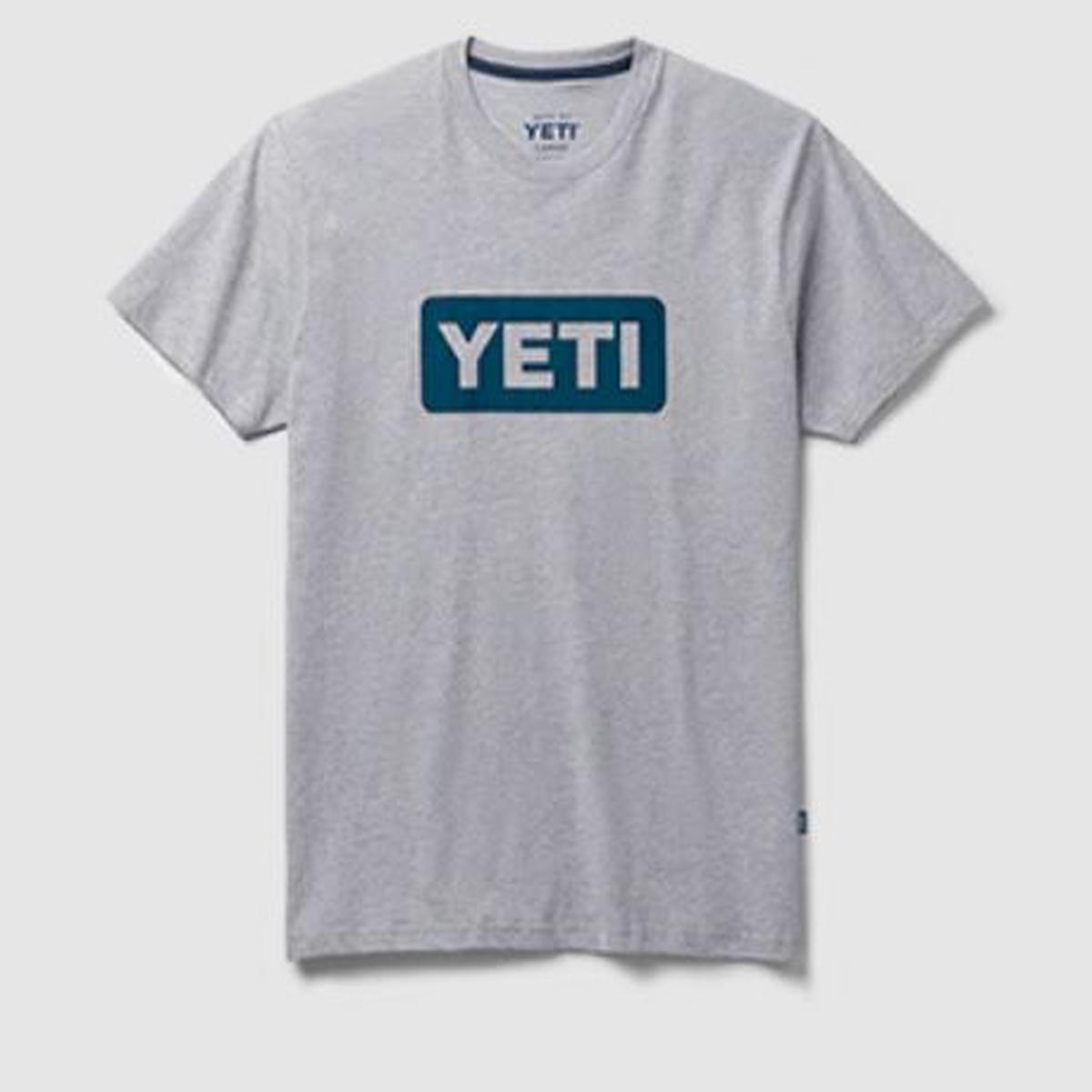 Yeti Logo Badge Tshirt Greyxxl
