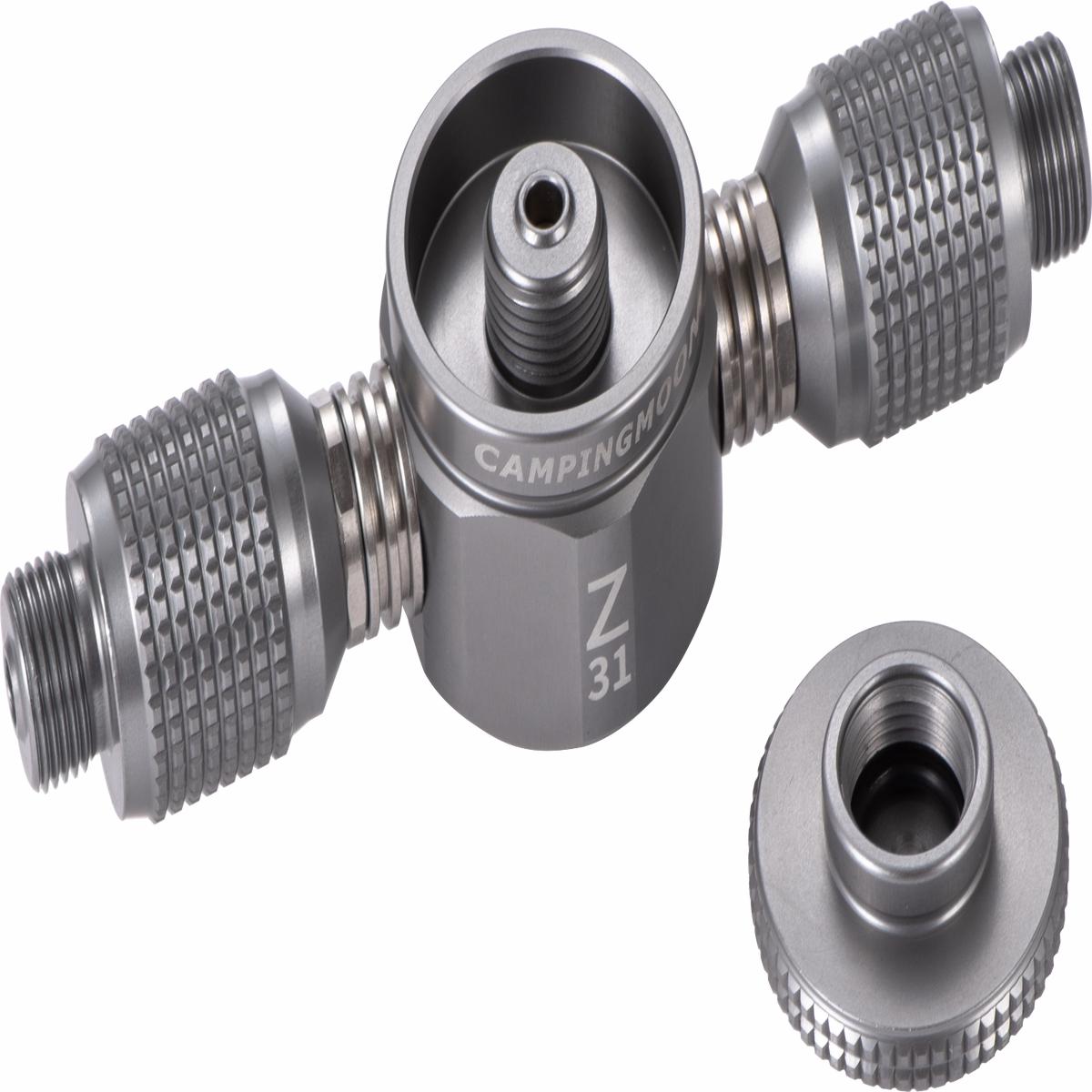 Z31 3-Outlet Camping Stove Adapter for EN417 Lindal Valve Canister
