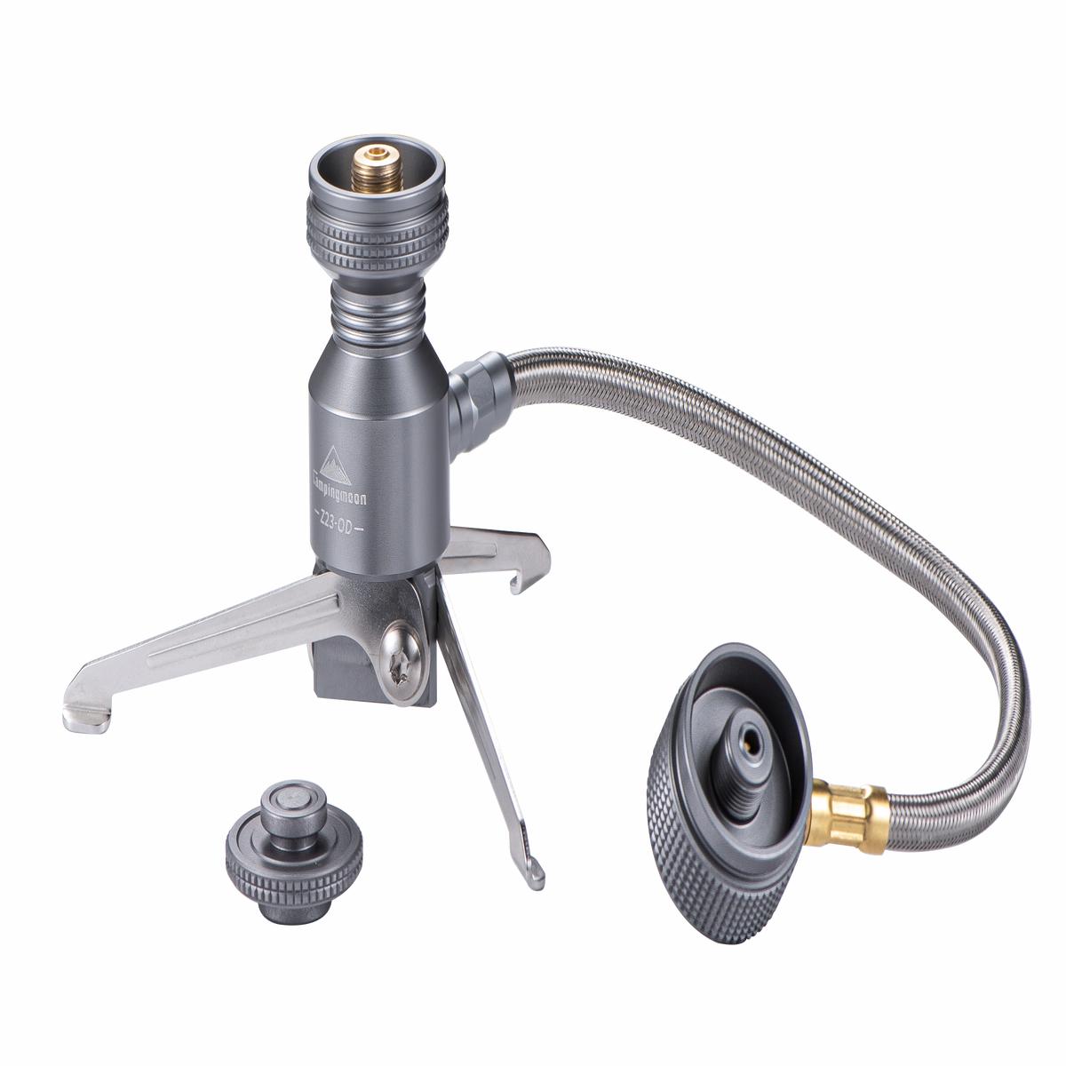 Z23-OD 2-Outlet Remote Stove Adapter for Isobutane Canister, EN417 Lindal Valve