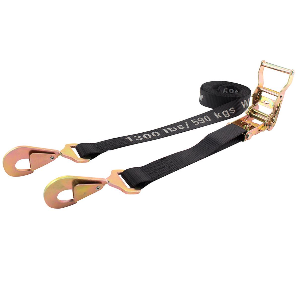 1.5 x 15  4000 lb Ratchet with Safety Snap Hooks