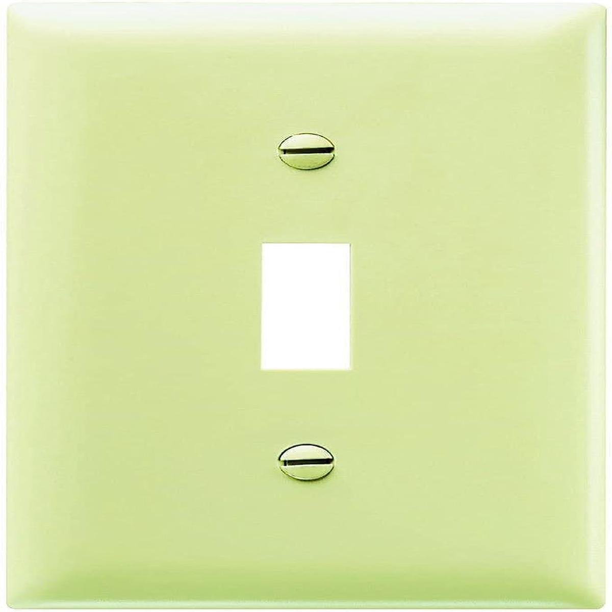1 Gang Toggle Opening Wall Plate, Ivory