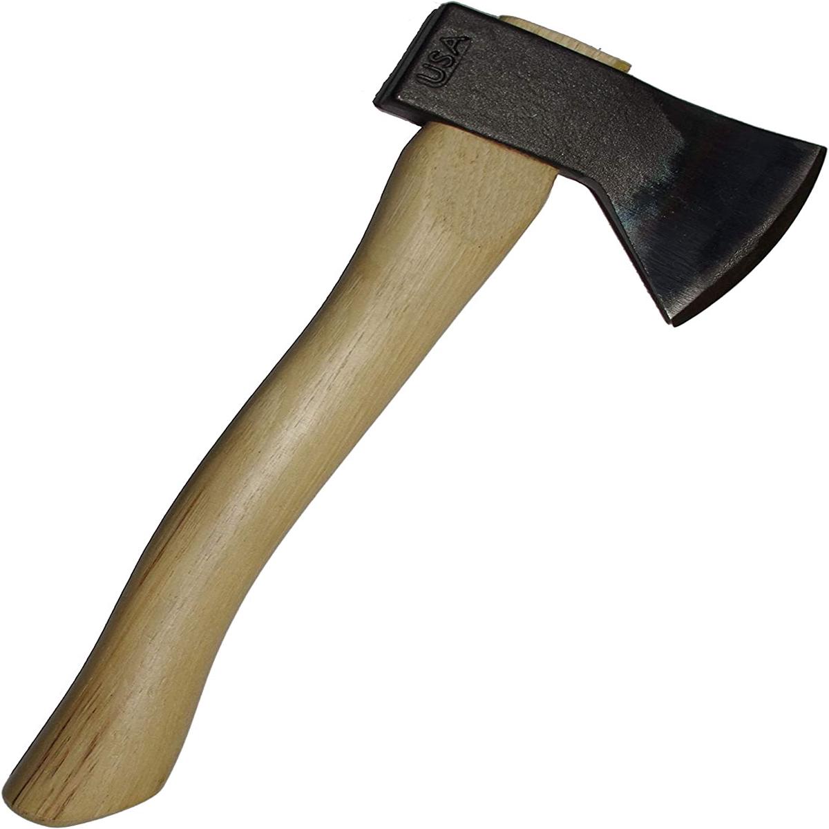 1.25lbs Hudson Bay Camp Axe with 14in Curved Wooden Handle, Sport Utility Finish