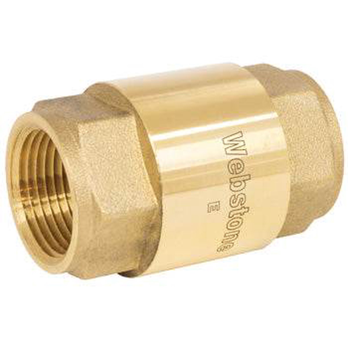 (Nibco Part#: H-10742W) H-107xW Series - Forged DZR Brass In-Line Spring Check Valve